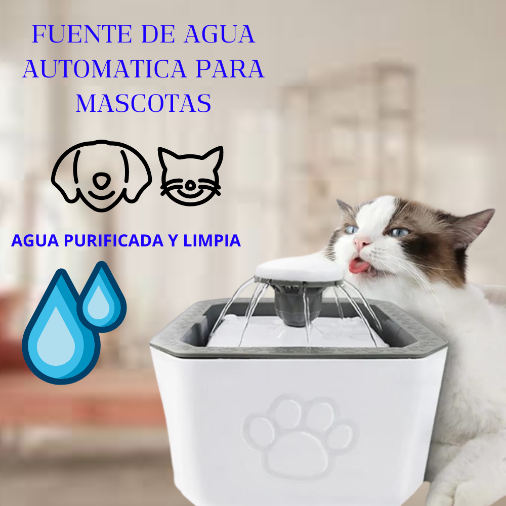 AquaPaws™ | Fuente Automática De Agua Mascotas